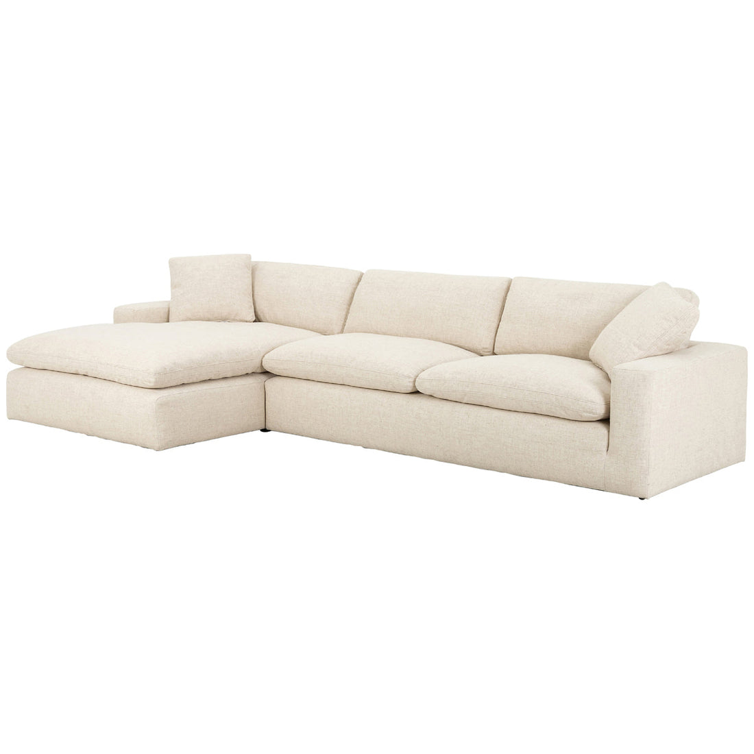 Four Hands Oslo Plume 2-Piece Sectional - Thames Cream