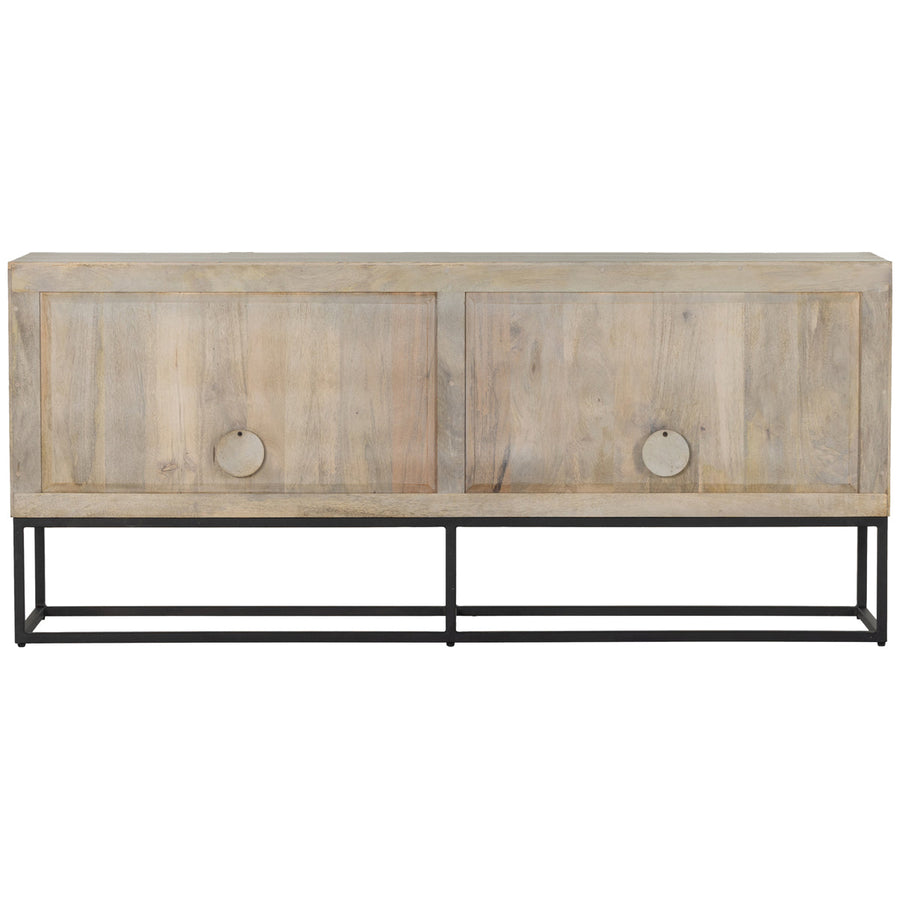 Four Hands Aiden Kelby Sideboard - Light Wash Carved Mango