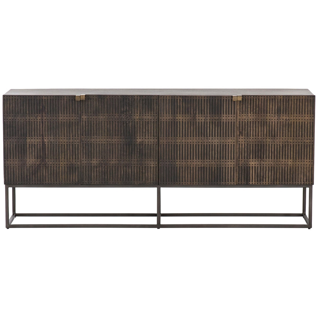 Four Hands Aiden Kelby Sideboard - Carved Vintage Brown