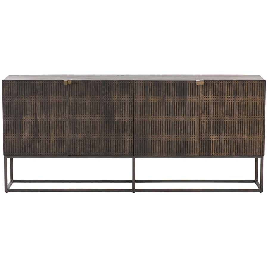 Four Hands Aiden Kelby Sideboard - Carved Vintage Brown