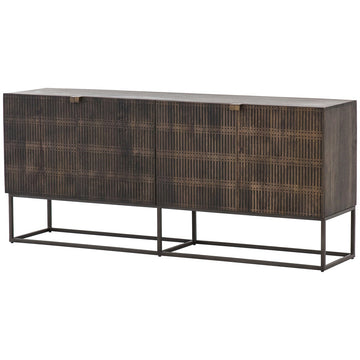 Four Hands Aiden Kelby Sideboard - Carved Vintage Brown