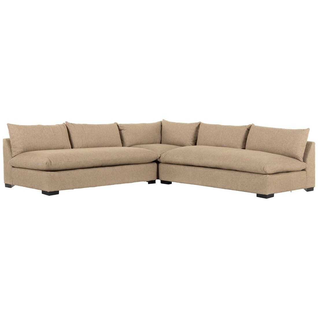 Four Hands Atelier Grant 3-Piece Sectional - Heron Sand