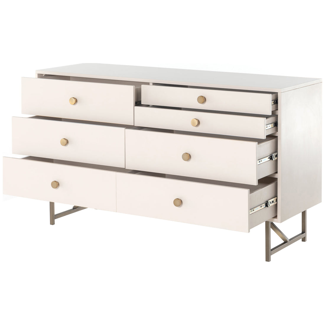 Four Hands Belfast Van 7-Drawer Dresser - Matte Alabaster