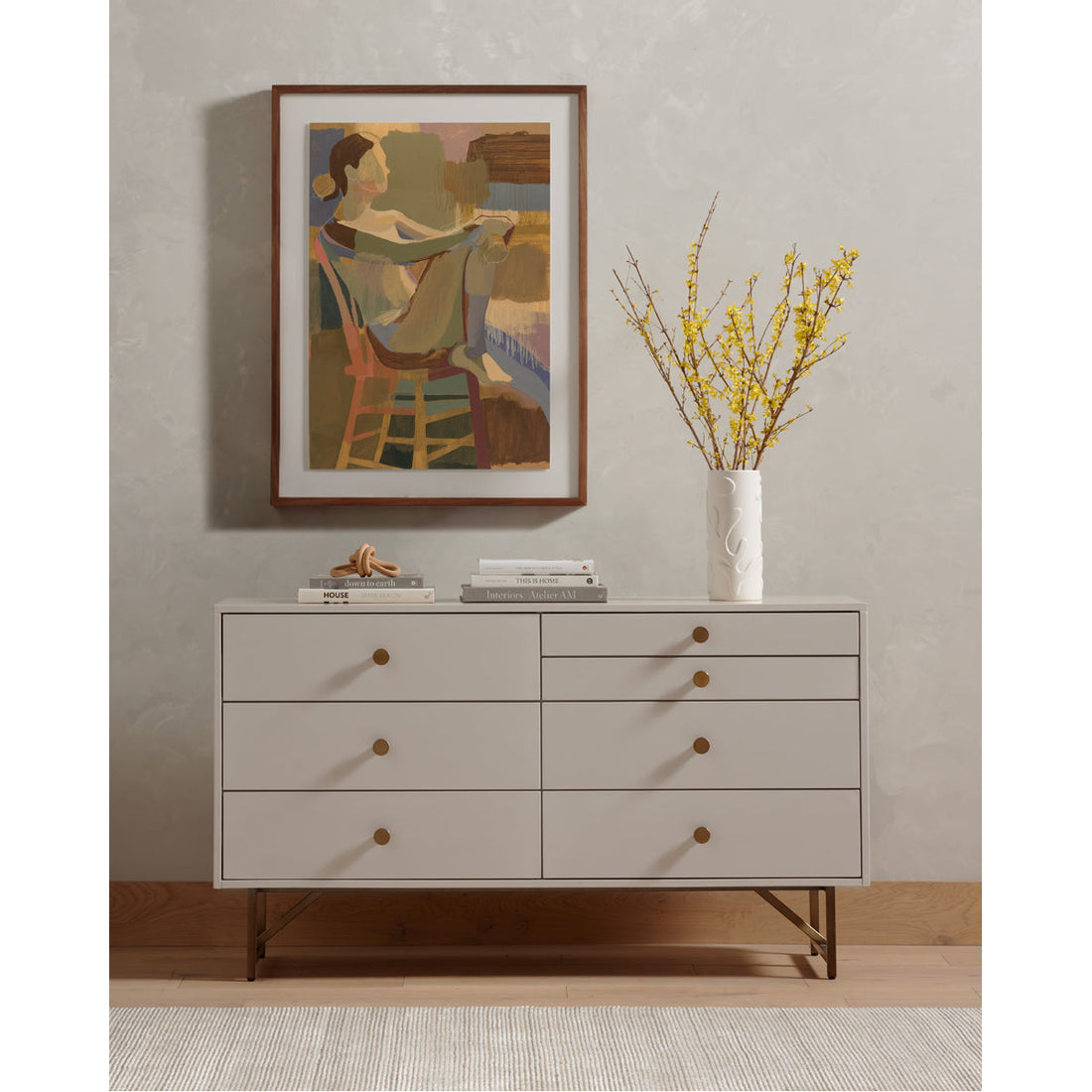 Four Hands Belfast Van 7-Drawer Dresser - Matte Alabaster