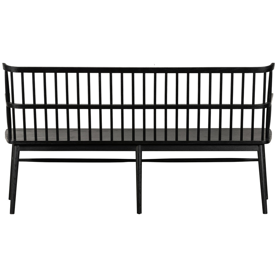 Four Hands Belfast Aspen Large Bench - Black Oak