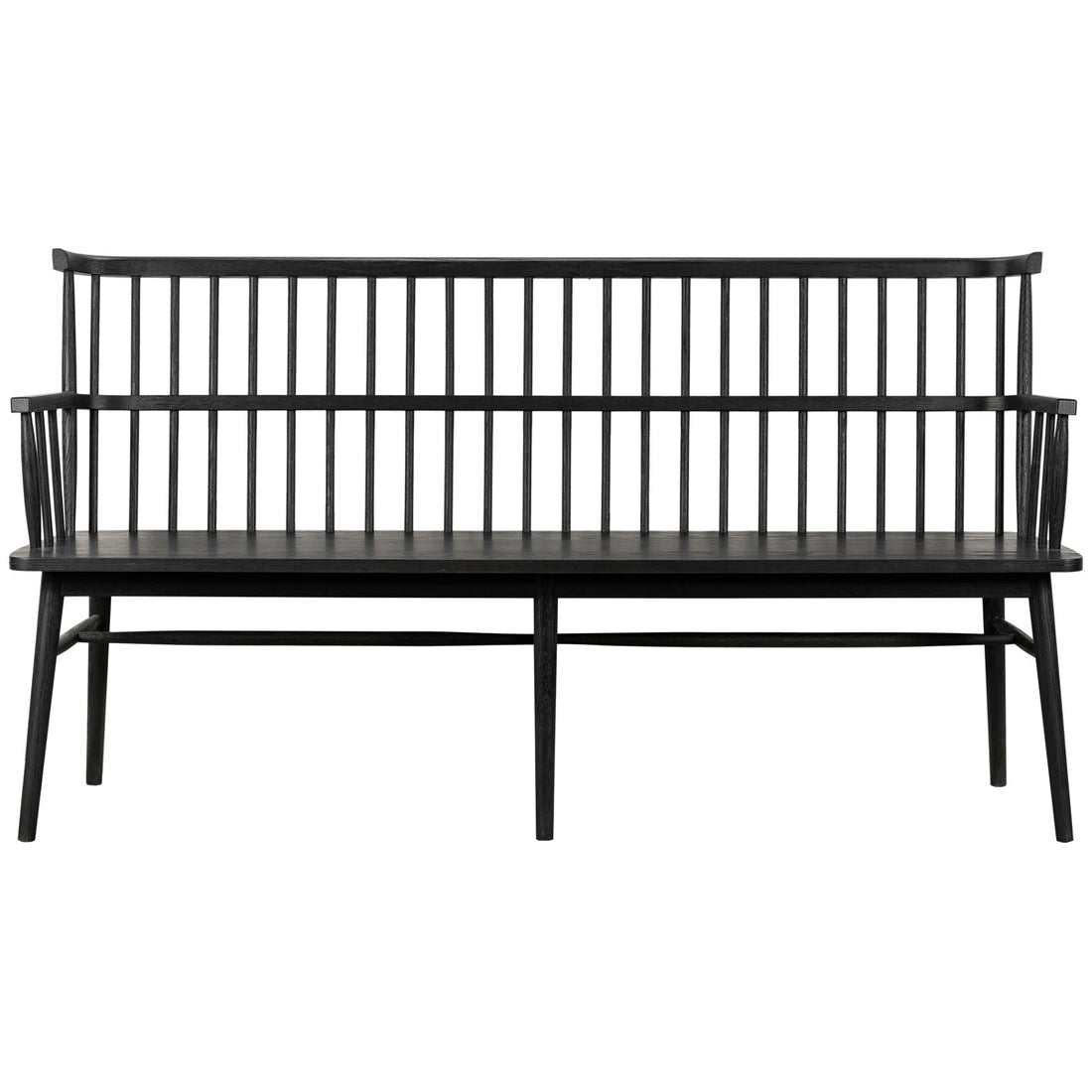 Four Hands Belfast Aspen Large Bench - Black Oak