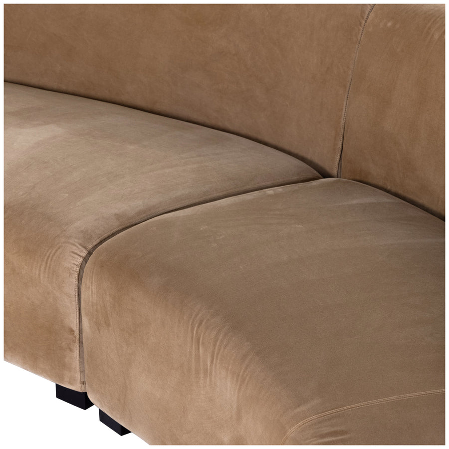 Four Hands Grayson Liam Sectional - Surrey Camel