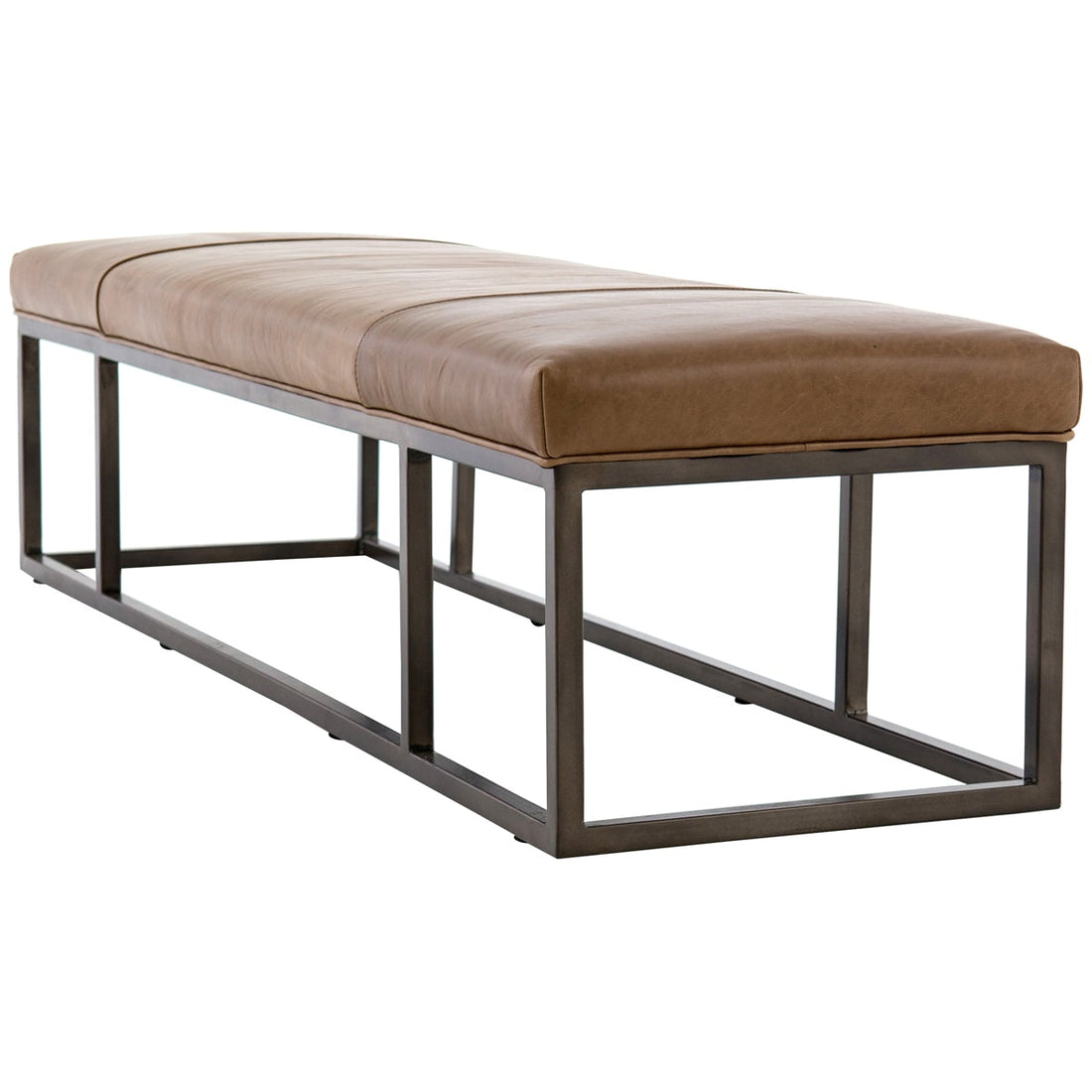 Four Hands Easton Beaumont Leather Bench