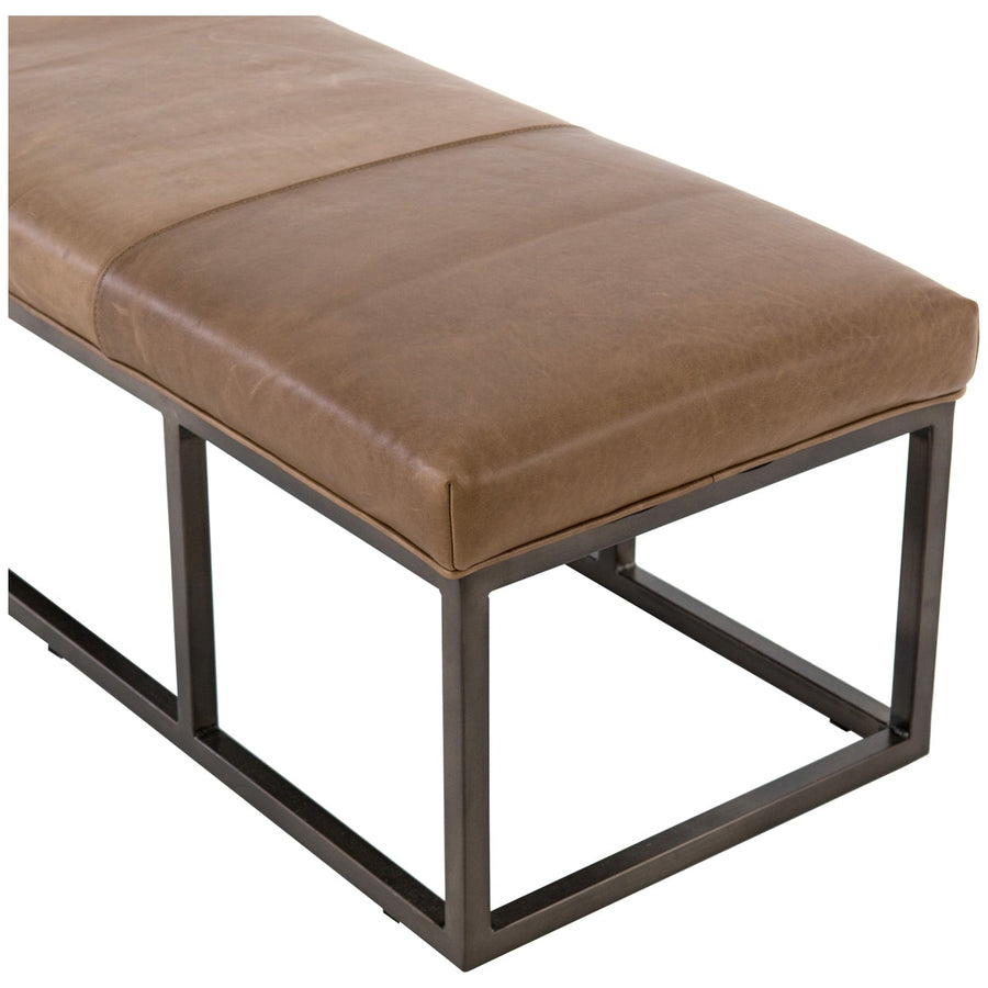 Four Hands Easton Beaumont Leather Bench