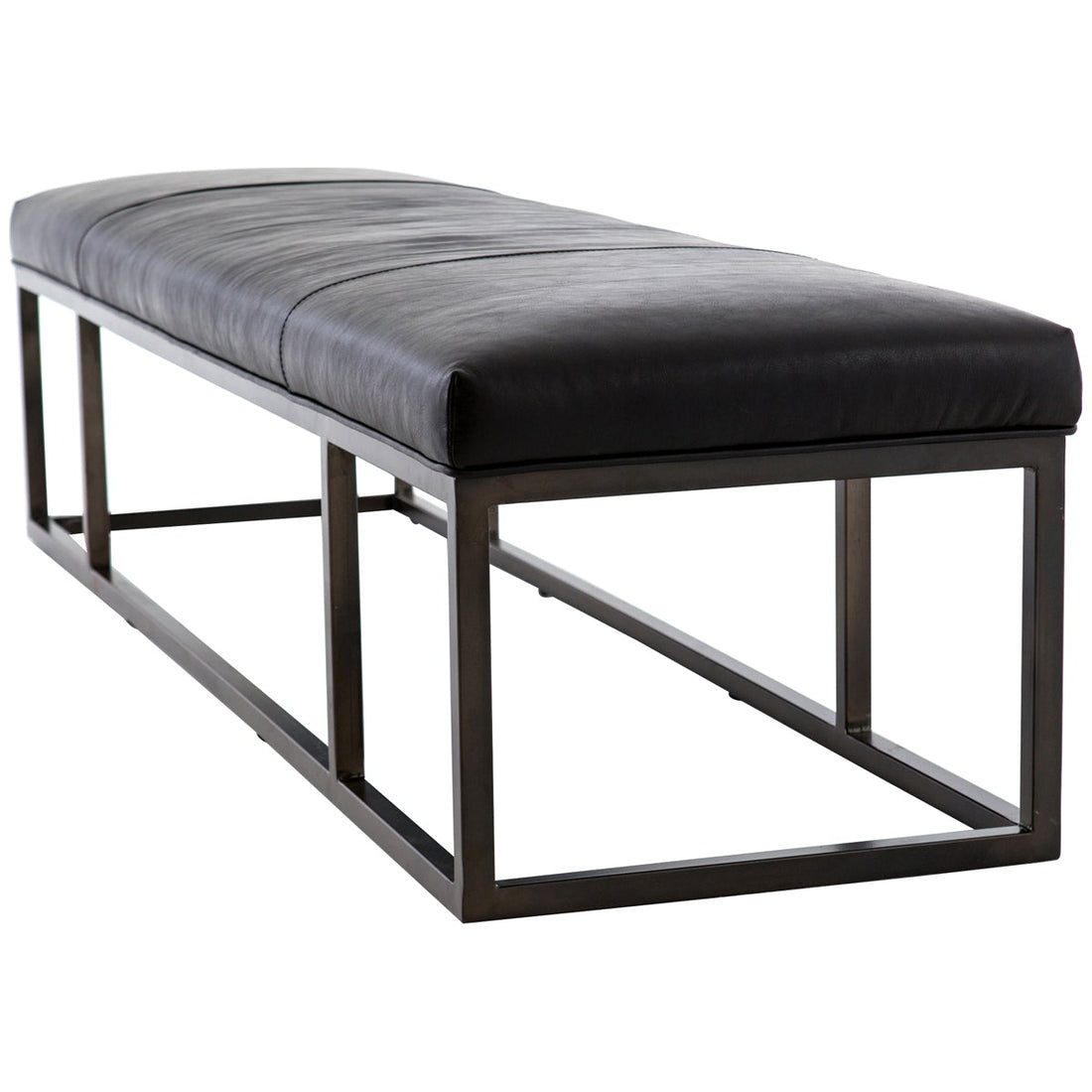 Four Hands Easton Beaumont Leather Bench