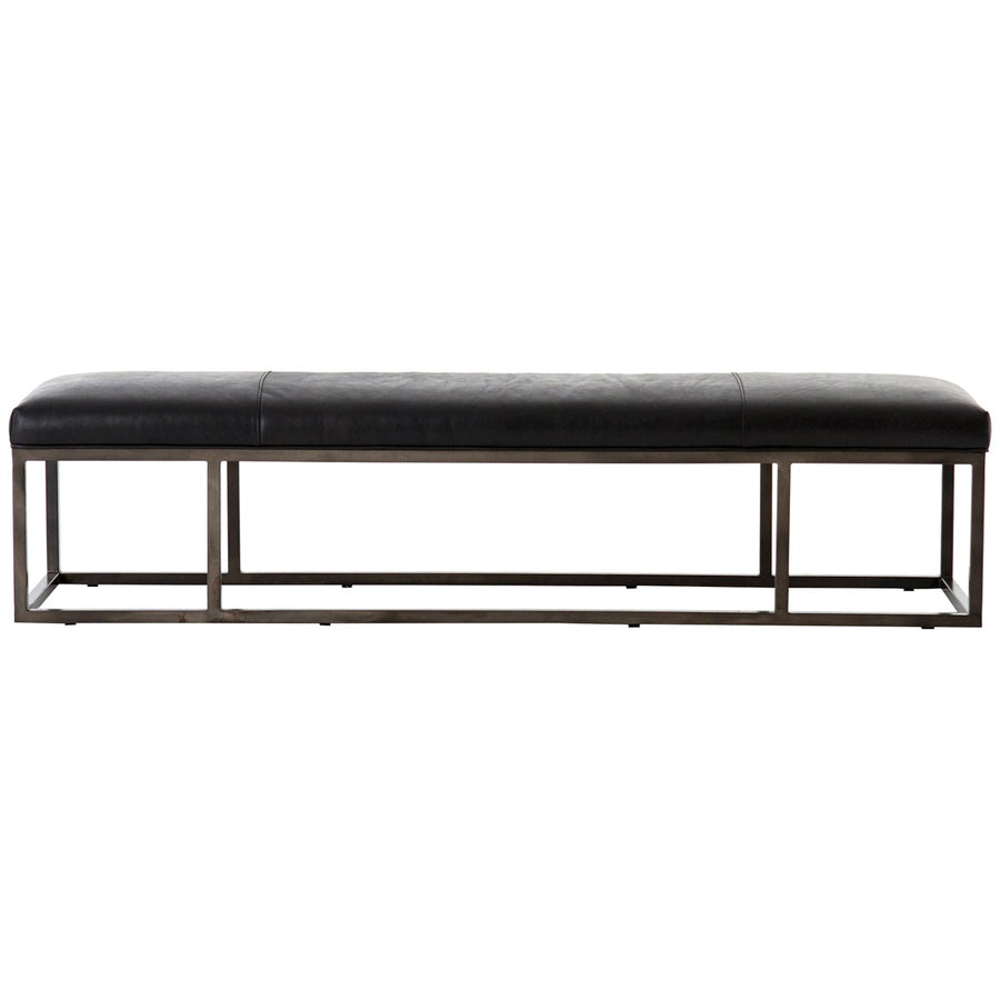 Four Hands Easton Beaumont Leather Bench