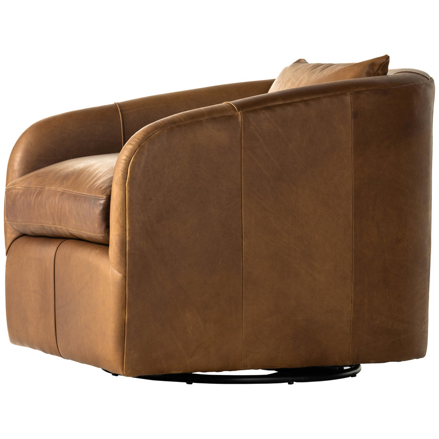 Four Hands Kensington Topanga Leather Swivel Chair