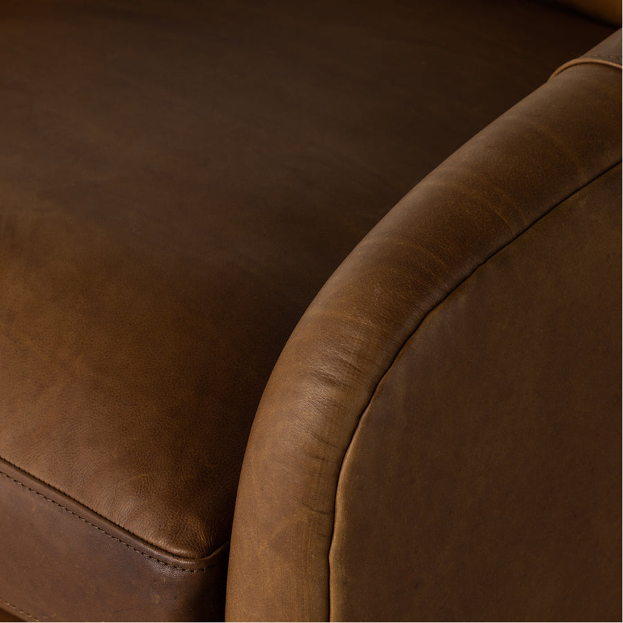 Four Hands Kensington Topanga Leather Swivel Chair