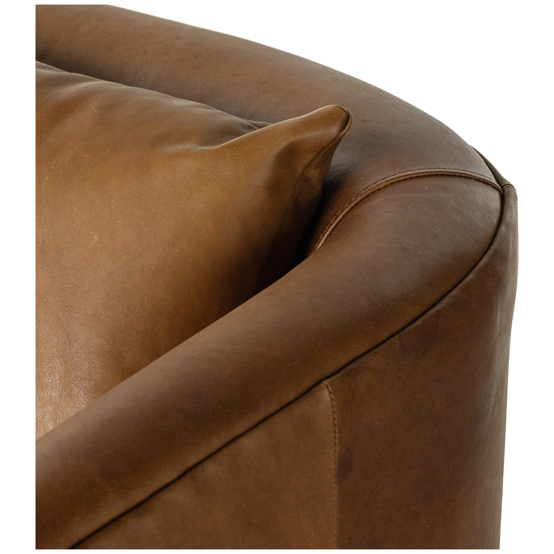 Four Hands Kensington Topanga Leather Swivel Chair