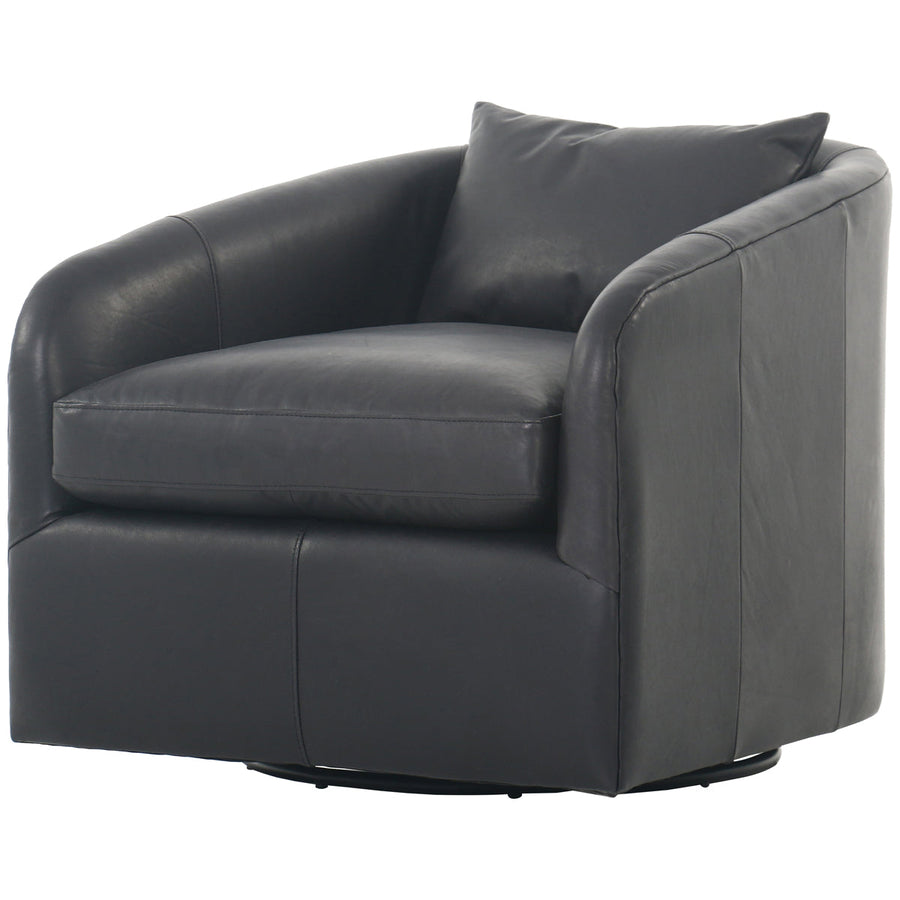 Four Hands Kensington Topanga Leather Swivel Chair