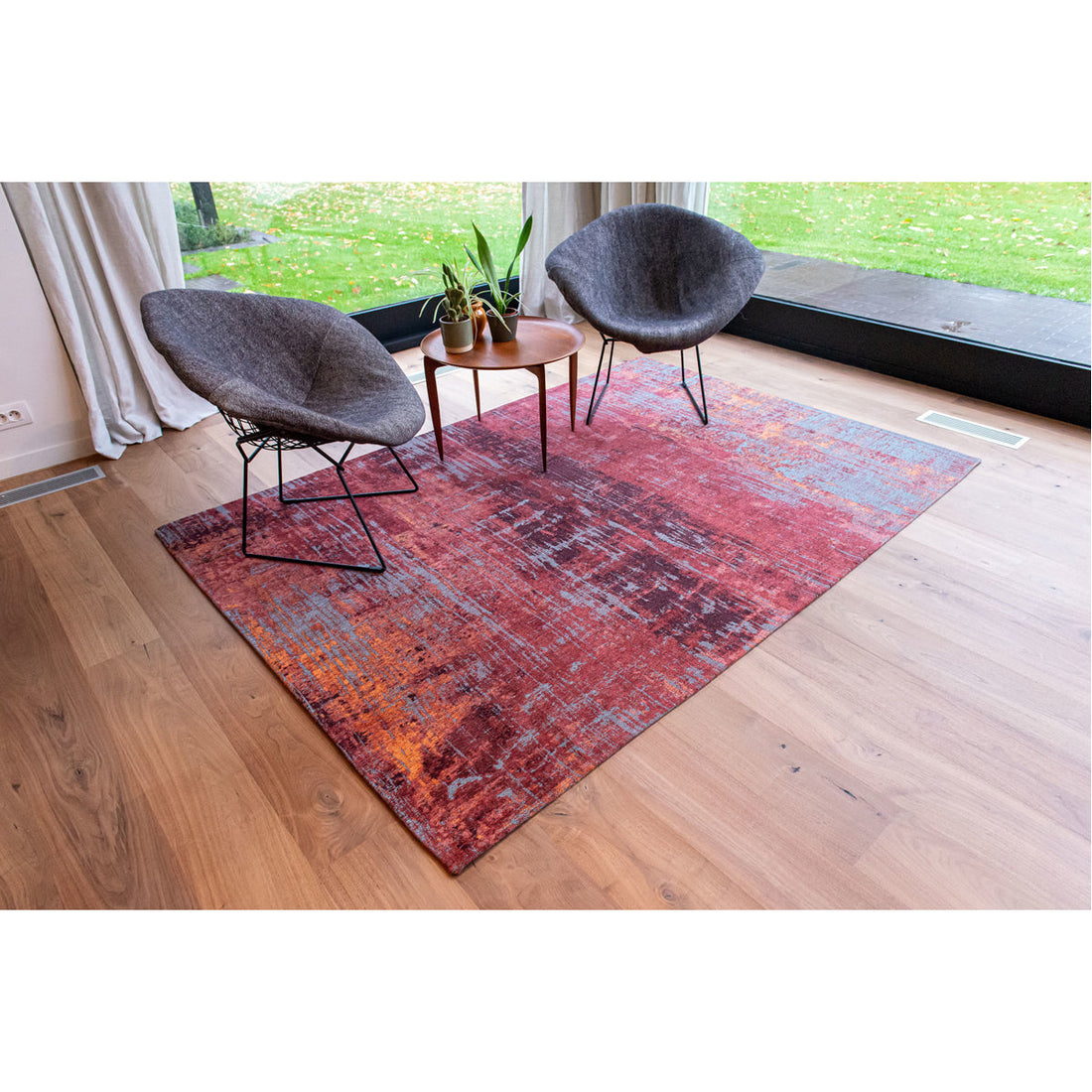 Louis de Poortere Atlantic Streaks 9125 Nassau Red Rug