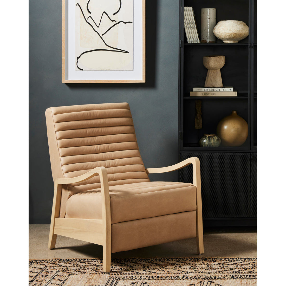 Four Hands Kensington Chance Recliner - Palermo Nude