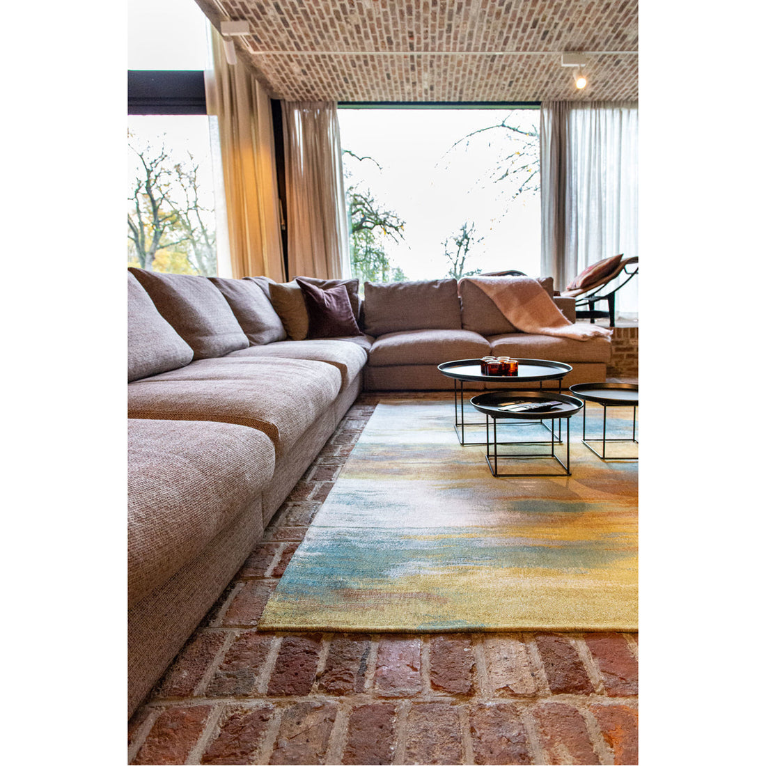 Louis de Poortere Atlantic Monetti 9118 Nenuphar Bronze Rug