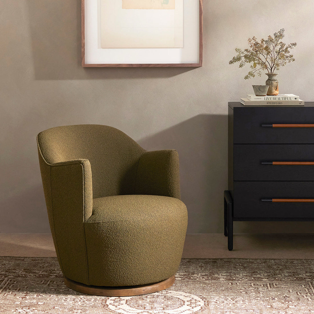 Four Hands Westgate Aurora Swivel Chair