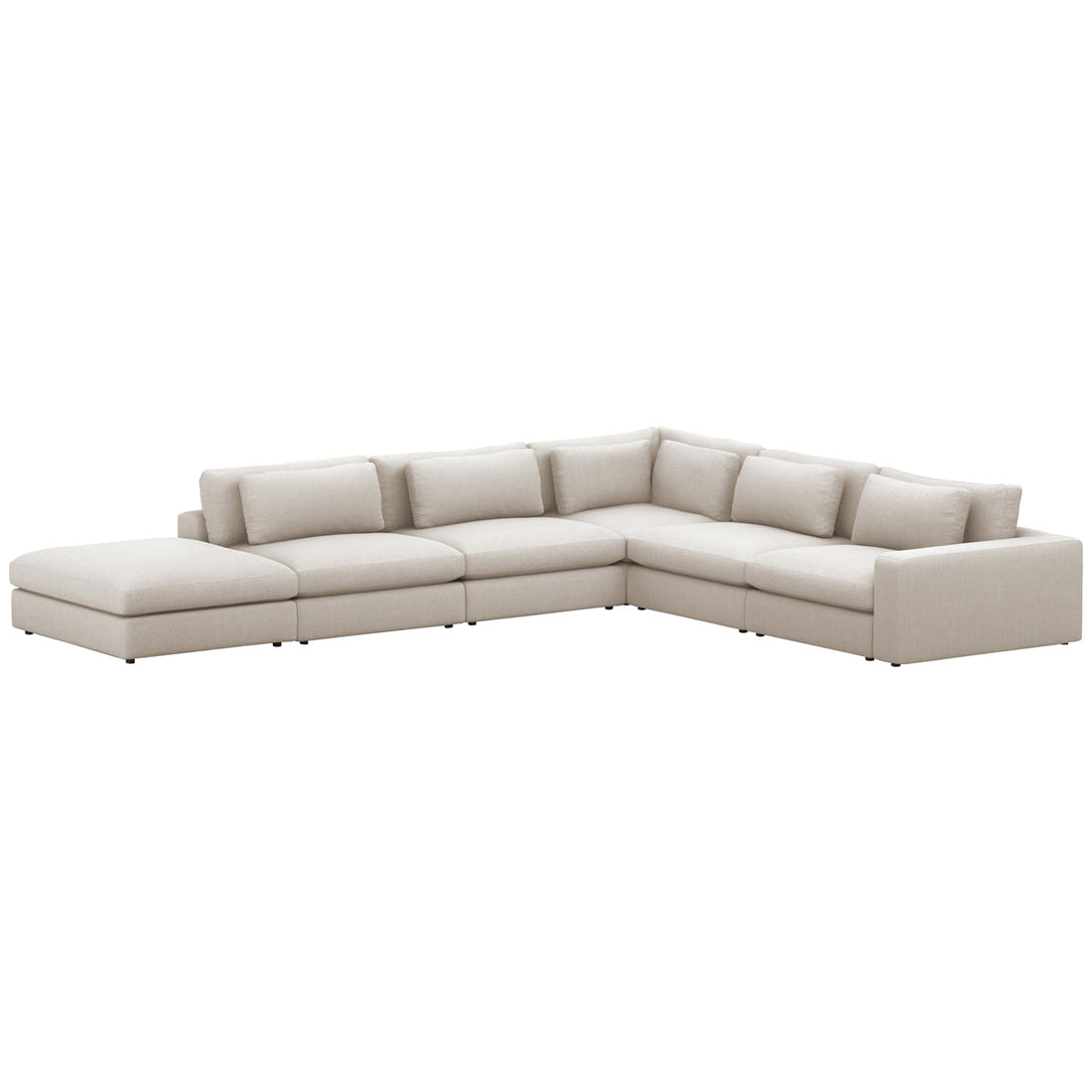 Four Hands Atelier Bloor 5-Piece Sectional with Ottoman