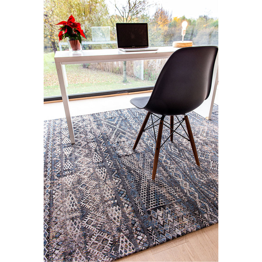 Louis de Poortere Antiquarian Kilim 9113 Black Rabat Rug