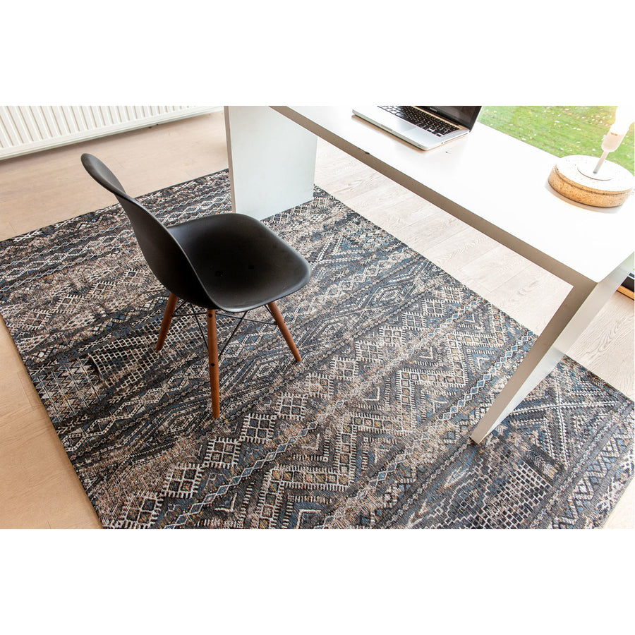 Louis de Poortere Antiquarian Kilim 9113 Black Rabat Rug