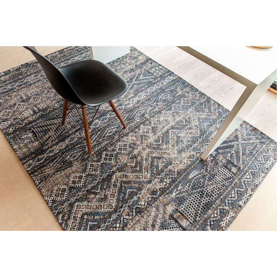 Louis de Poortere Antiquarian Kilim 9113 Black Rabat Rug