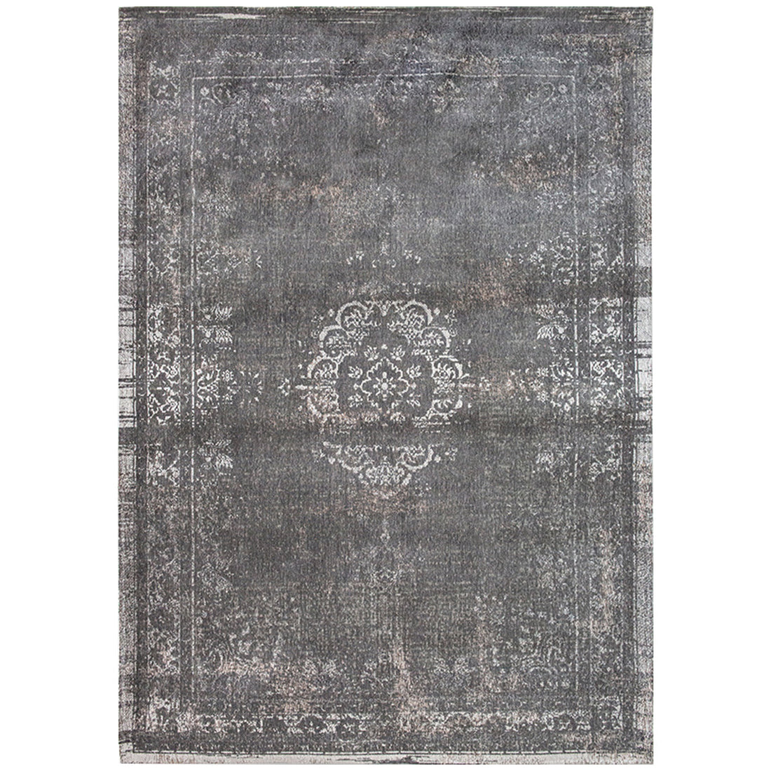 Louis de Poortere Fading World Medallion 9148 Stone Rug