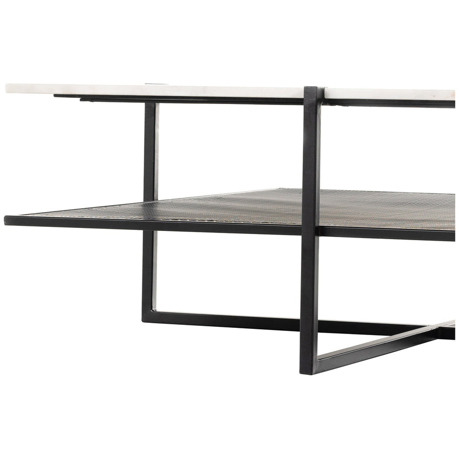 Four Hands Marlow Olivia Square Coffee Table - Iron Matte Black