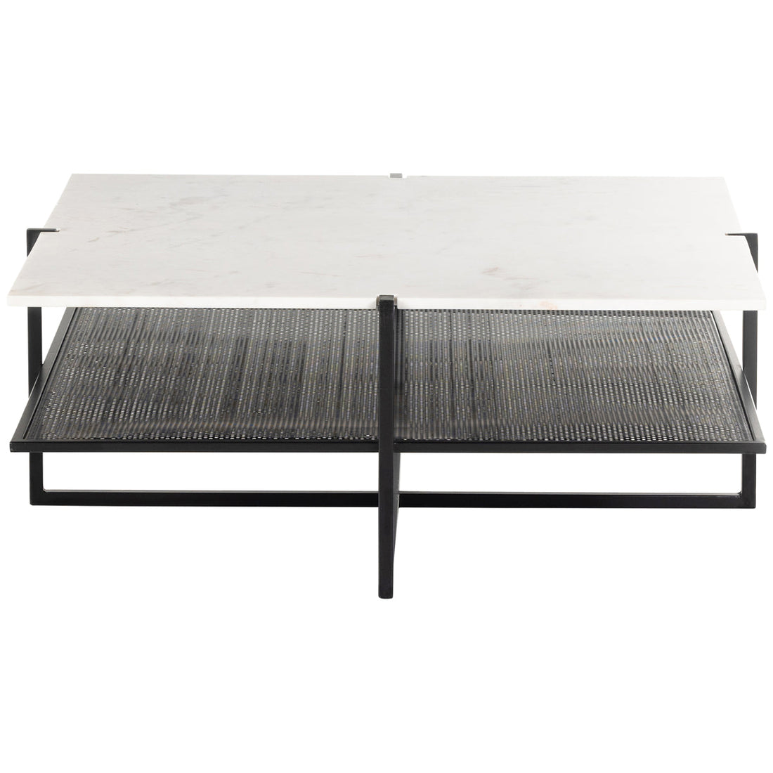 Four Hands Marlow Olivia Square Coffee Table - Iron Matte Black