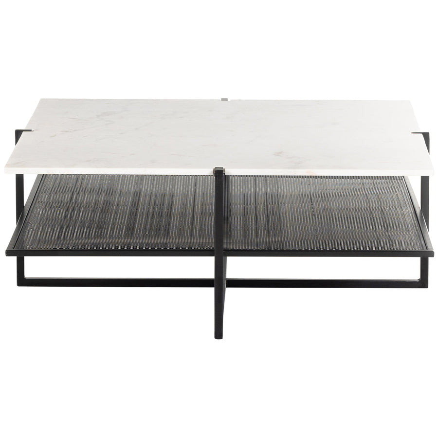 Four Hands Marlow Olivia Square Coffee Table - Iron Matte Black