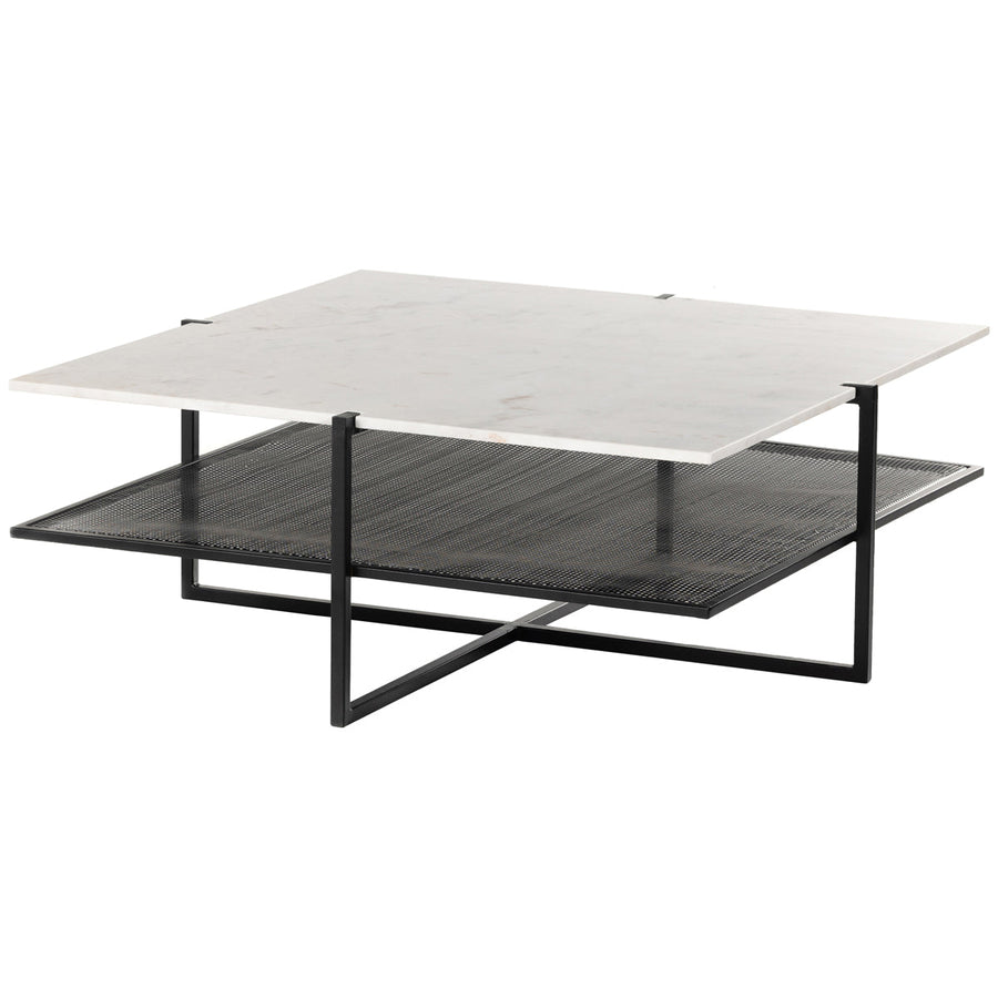 Four Hands Marlow Olivia Square Coffee Table - Iron Matte Black