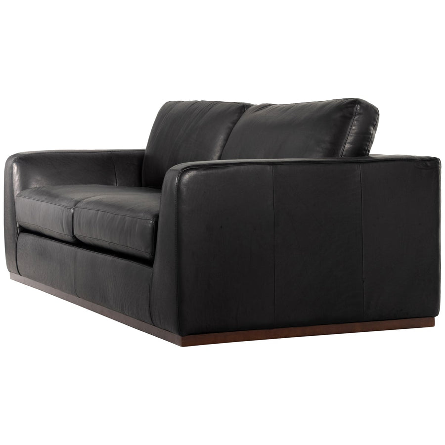 Four Hands Centrale Colt 98-Inch Leather Sofa - Heirloom Black