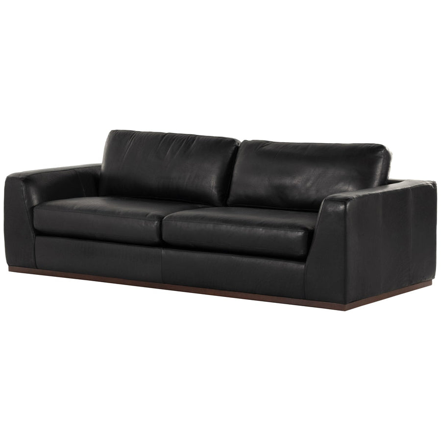 Four Hands Centrale Colt 98-Inch Leather Sofa - Heirloom Black