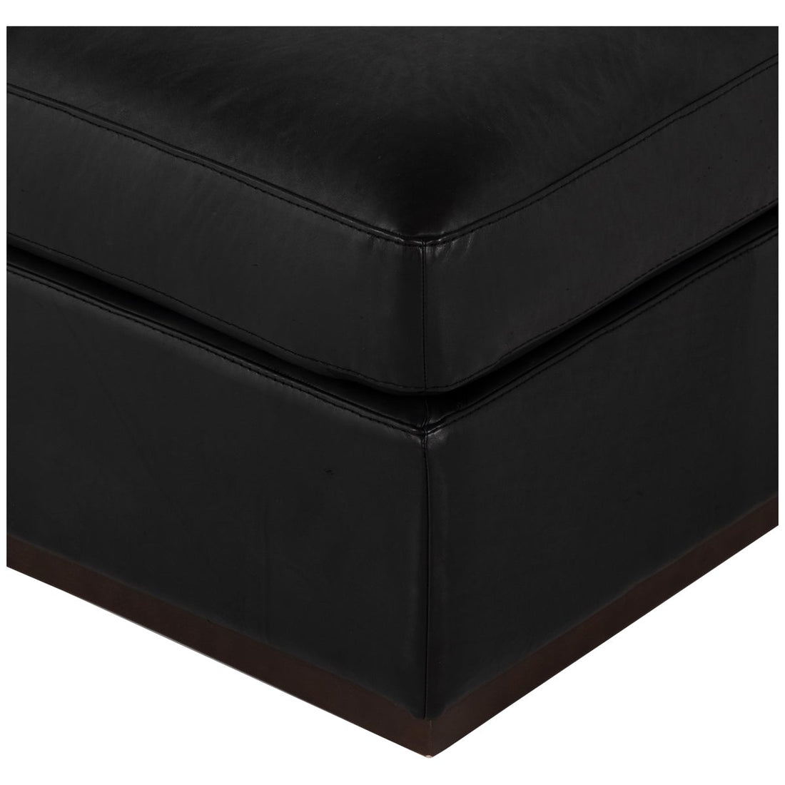 Four Hands Centrale Colt Sectional Ottoman - Heirloom Black