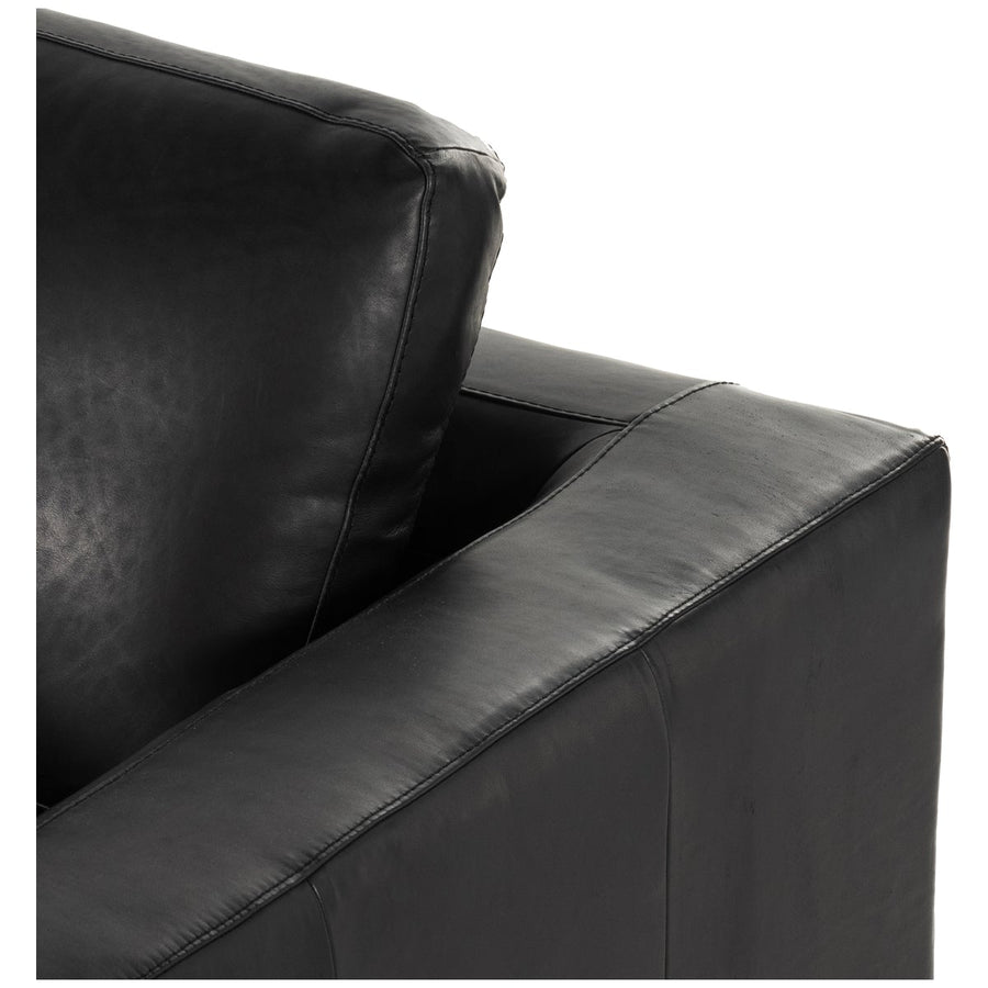 Four Hands Centrale Colt 2-Piece Leather Sectional - Heirloom Black