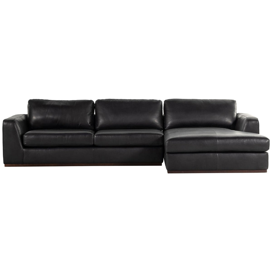 Four Hands Centrale Colt 2-Piece Leather Sectional - Heirloom Black