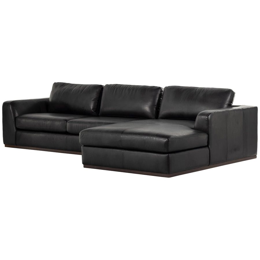 Four Hands Centrale Colt 2-Piece Leather Sectional - Heirloom Black