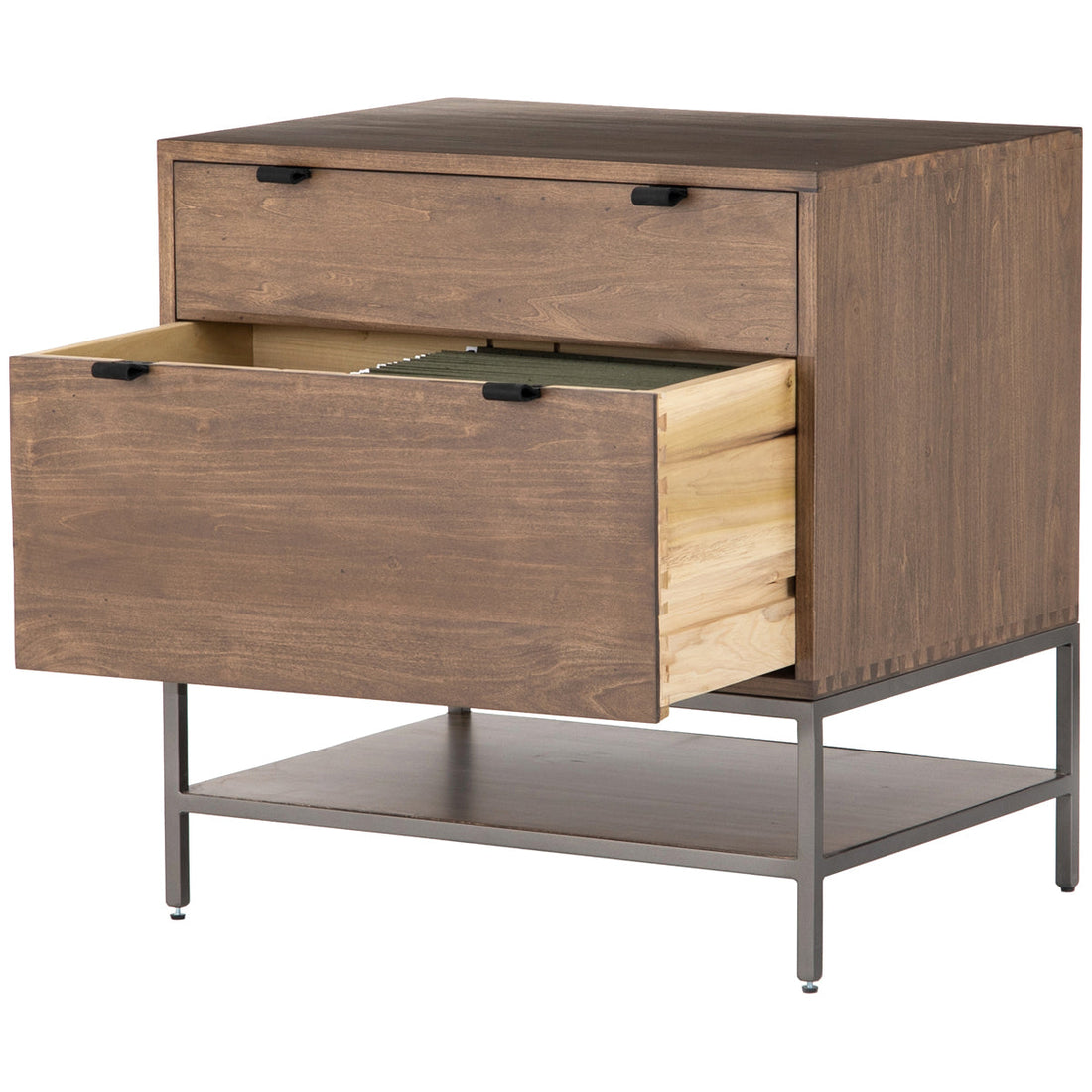 Four Hands Fulton Trey Modular Filing Cabinet - Auburn Poplar