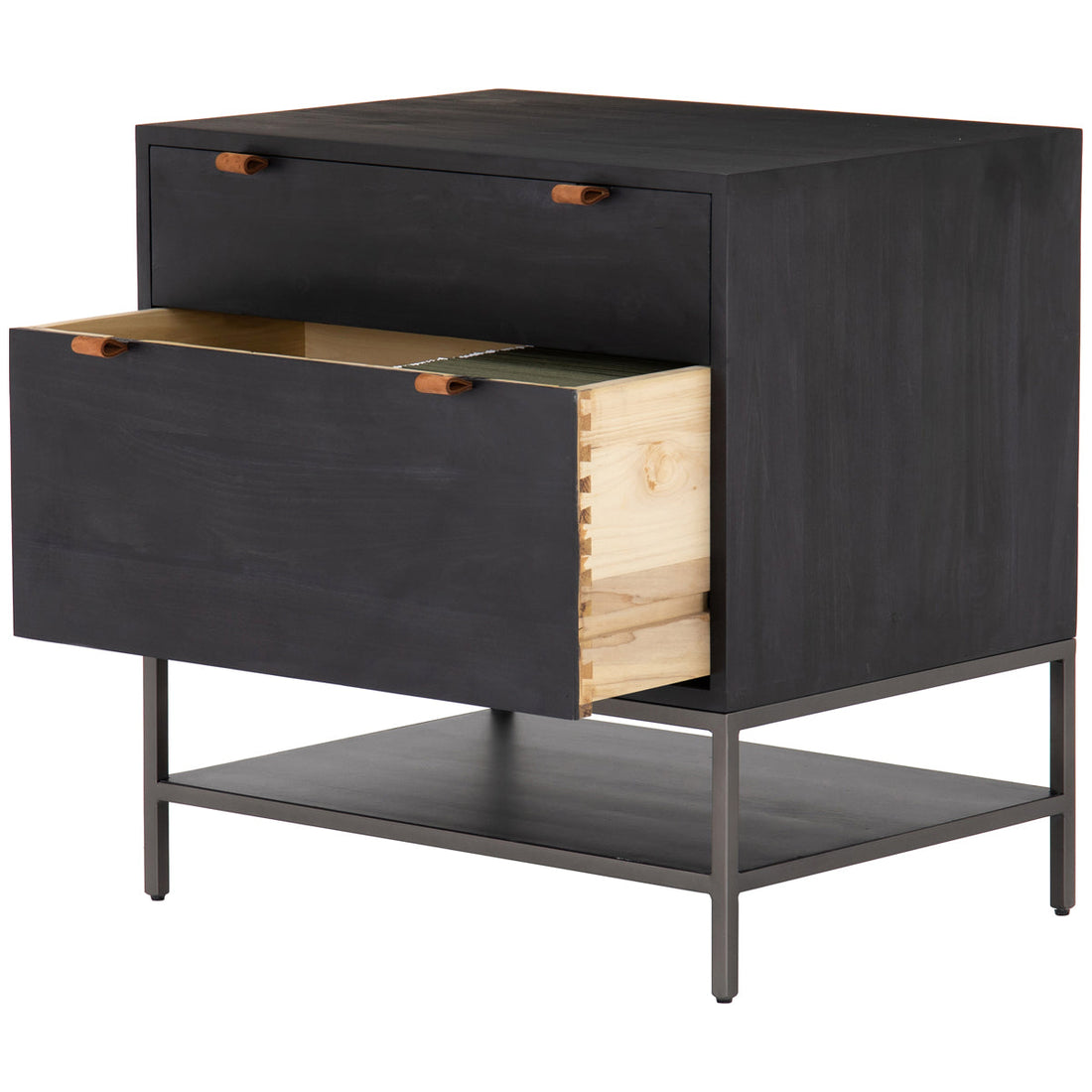 Four Hands Fulton Trey Modular Filing Cabinet - Black Wash