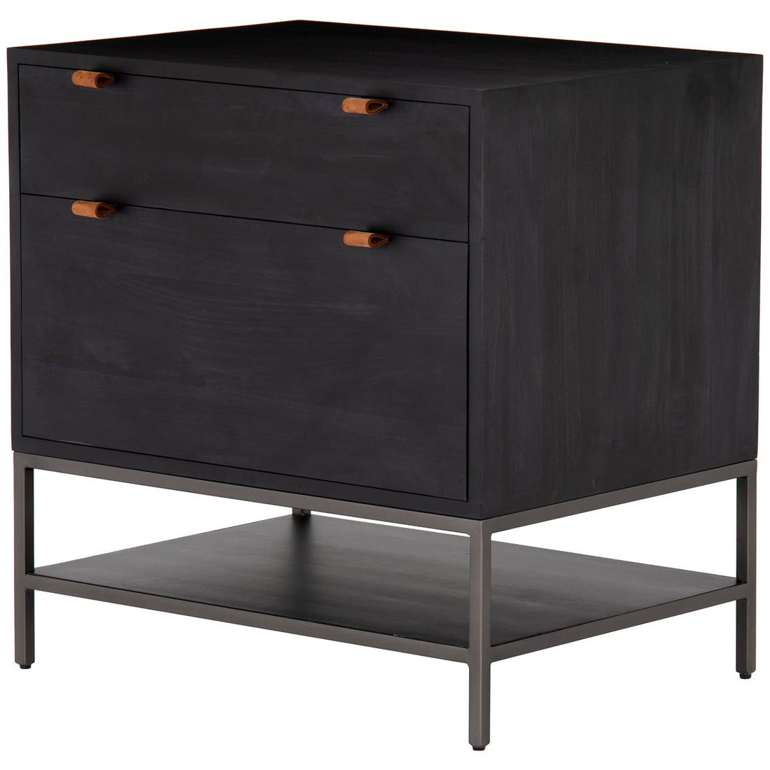 Four Hands Fulton Trey Modular Filing Cabinet - Black Wash