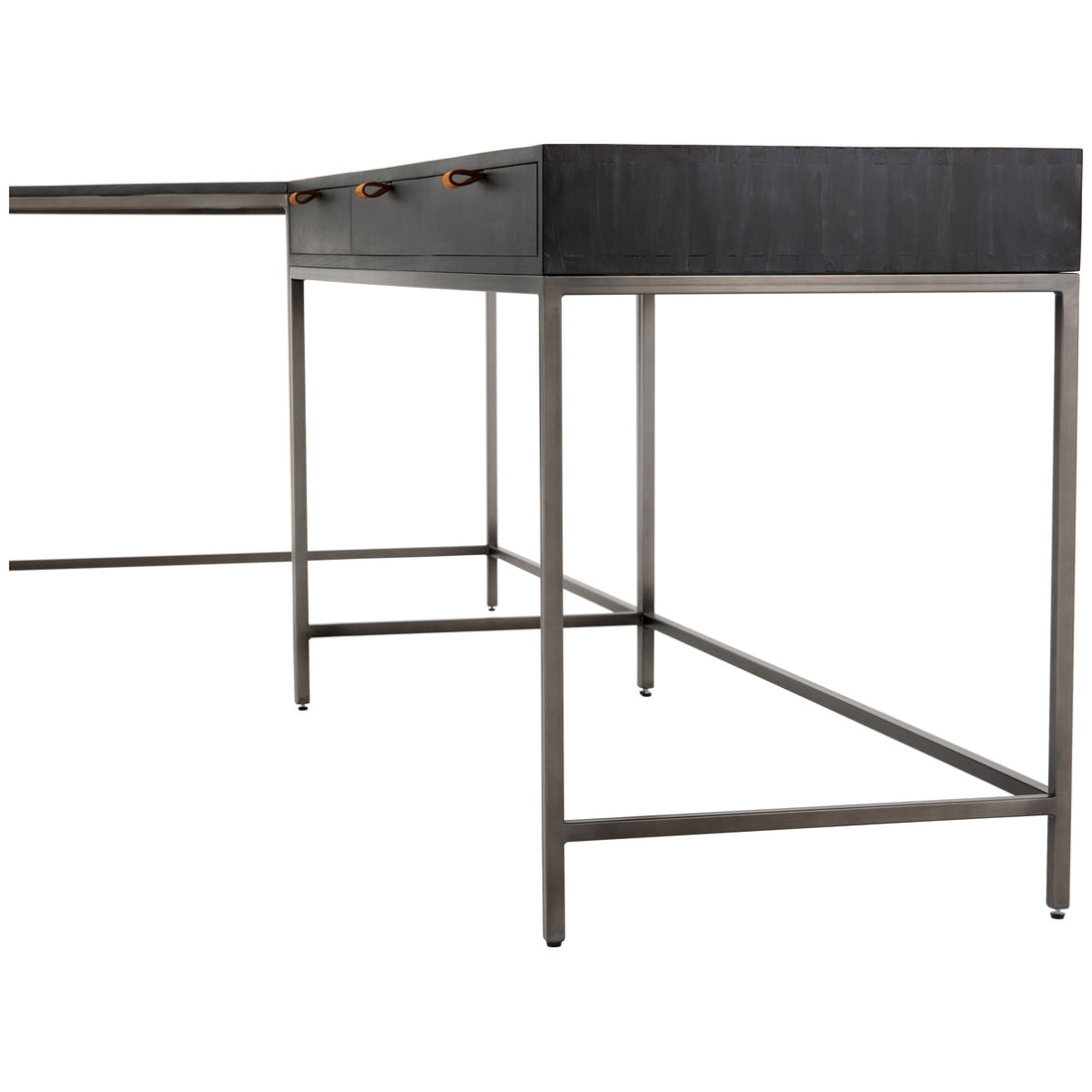 Four Hands Fulton Trey Desk System with Filing Cabinet