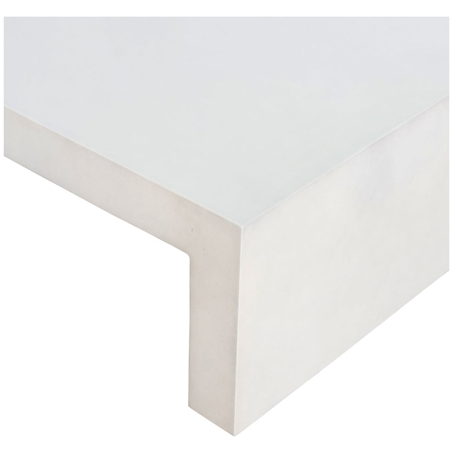 Four Hands Bina Parish Coffee Table - White Concrete