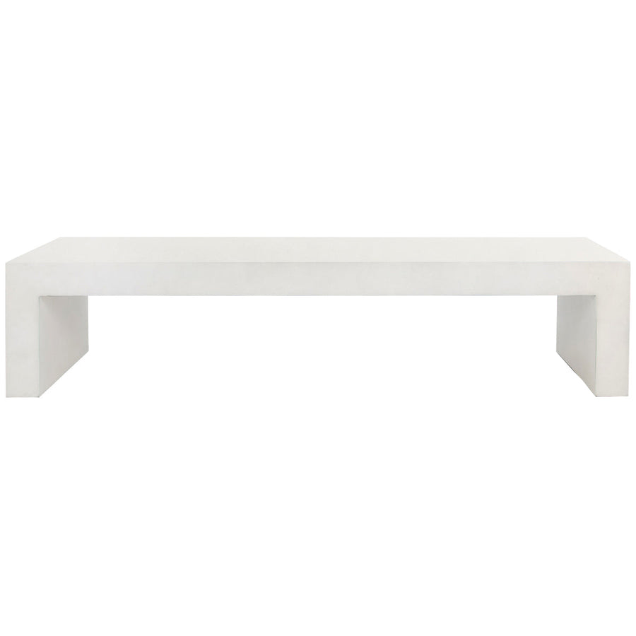 Four Hands Bina Parish Coffee Table - White Concrete