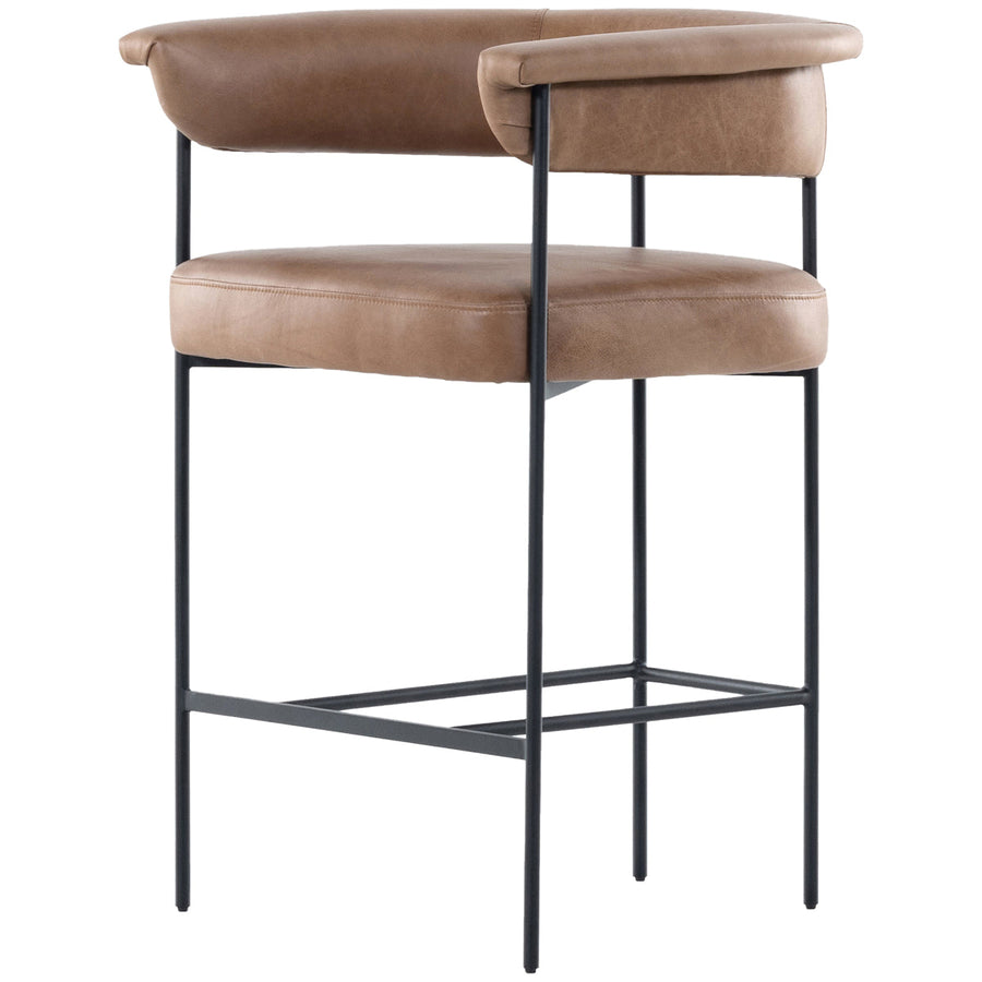 Four Hands Grayson Carrie Counter Stool - Chaps Saddle