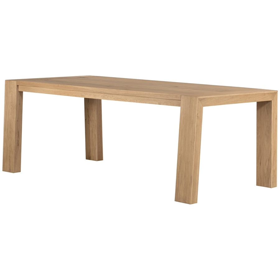 Four Hands Clara Capra Dining Table - Light Oak Resin