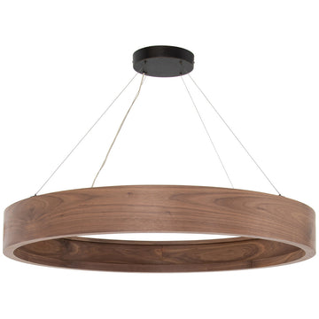 Four Hands Stockton Baum Chandelier - Dark Walnut