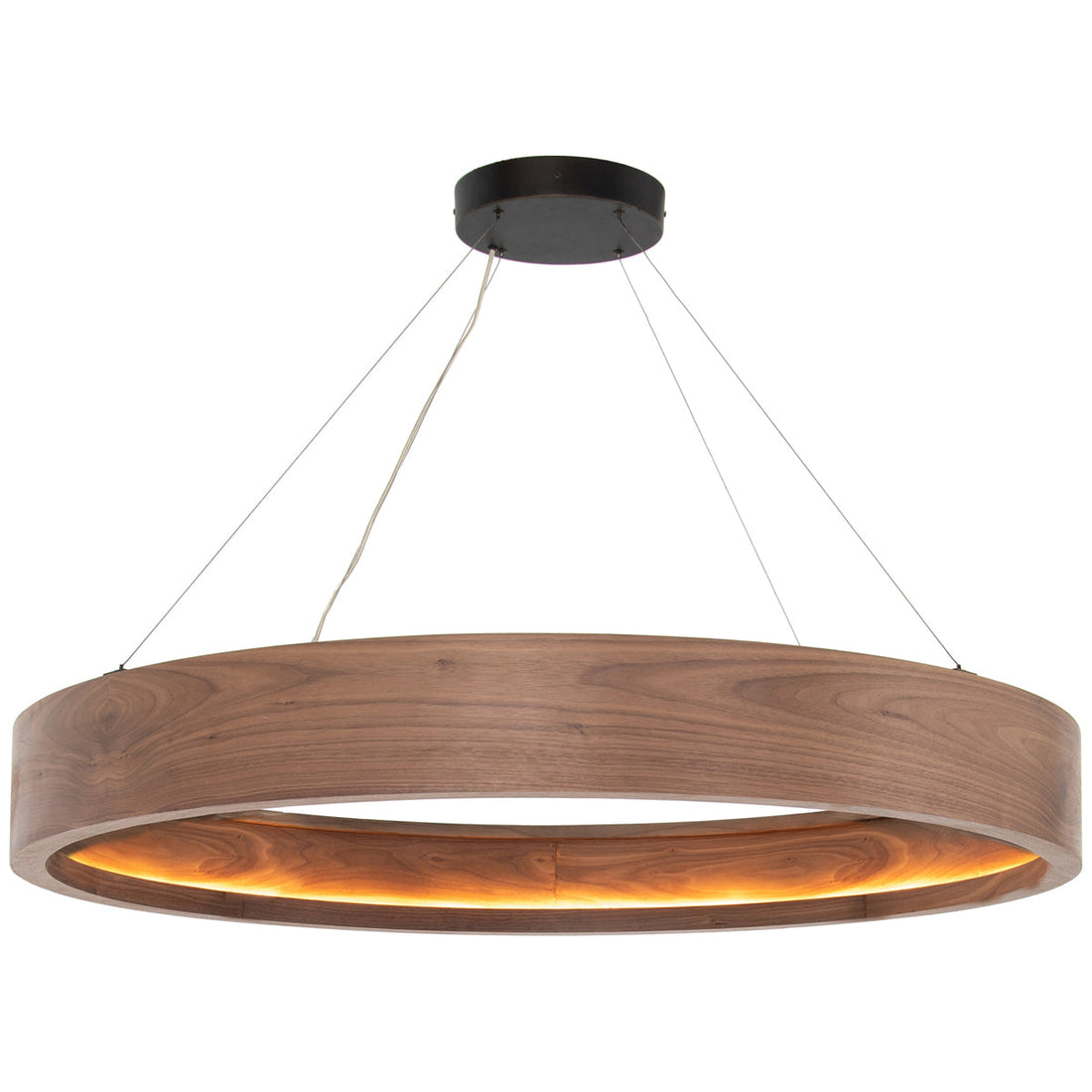 Four Hands Stockton Baum Chandelier - Dark Walnut