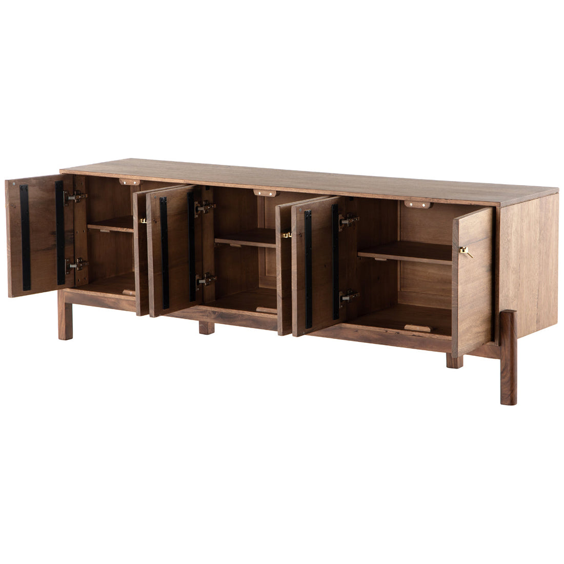 Four Hands Merritt Reza Media Console - Smoked Honey