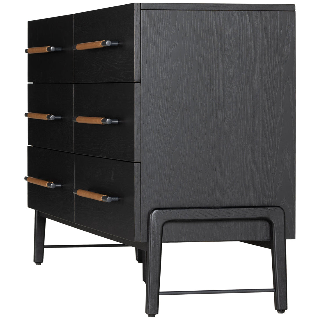 Four Hands Filmore Rosedale 6-Drawer Dresser - Ebony Oak